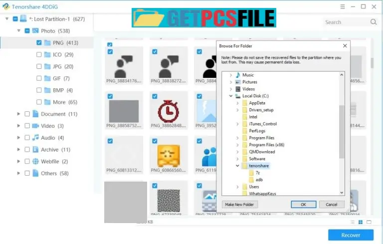 Data Recovery image of Tenorshare 4DDiG