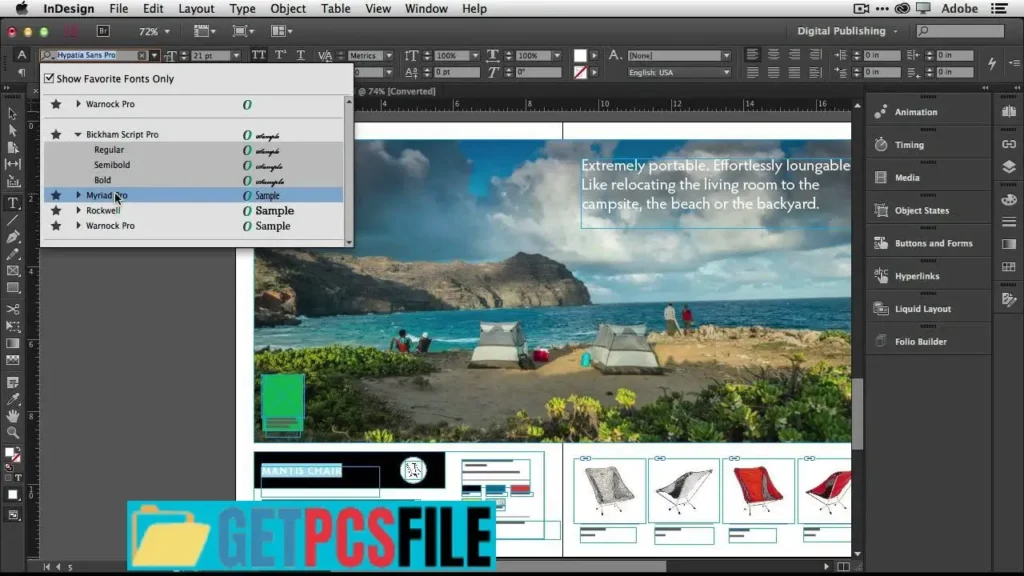 Indesign For Free interface image 